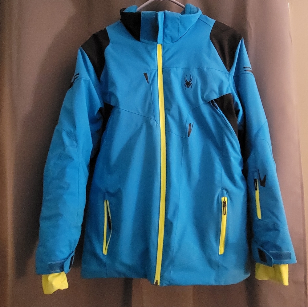 Spyder Kids Blue and Black Jacket